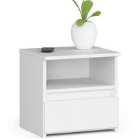 NACHTTISCH Weiß 40/40/35 - Weiß, Holzwerkstoff (40/40/35cm) - RAUMHIRSCH FURNITURE