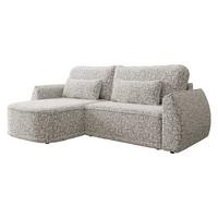 ECKSCHLAFSOFA Lorenzo - Hellgrau/Schwarz, Holz/Kunststoff (260/165cm) - MIRJAN24