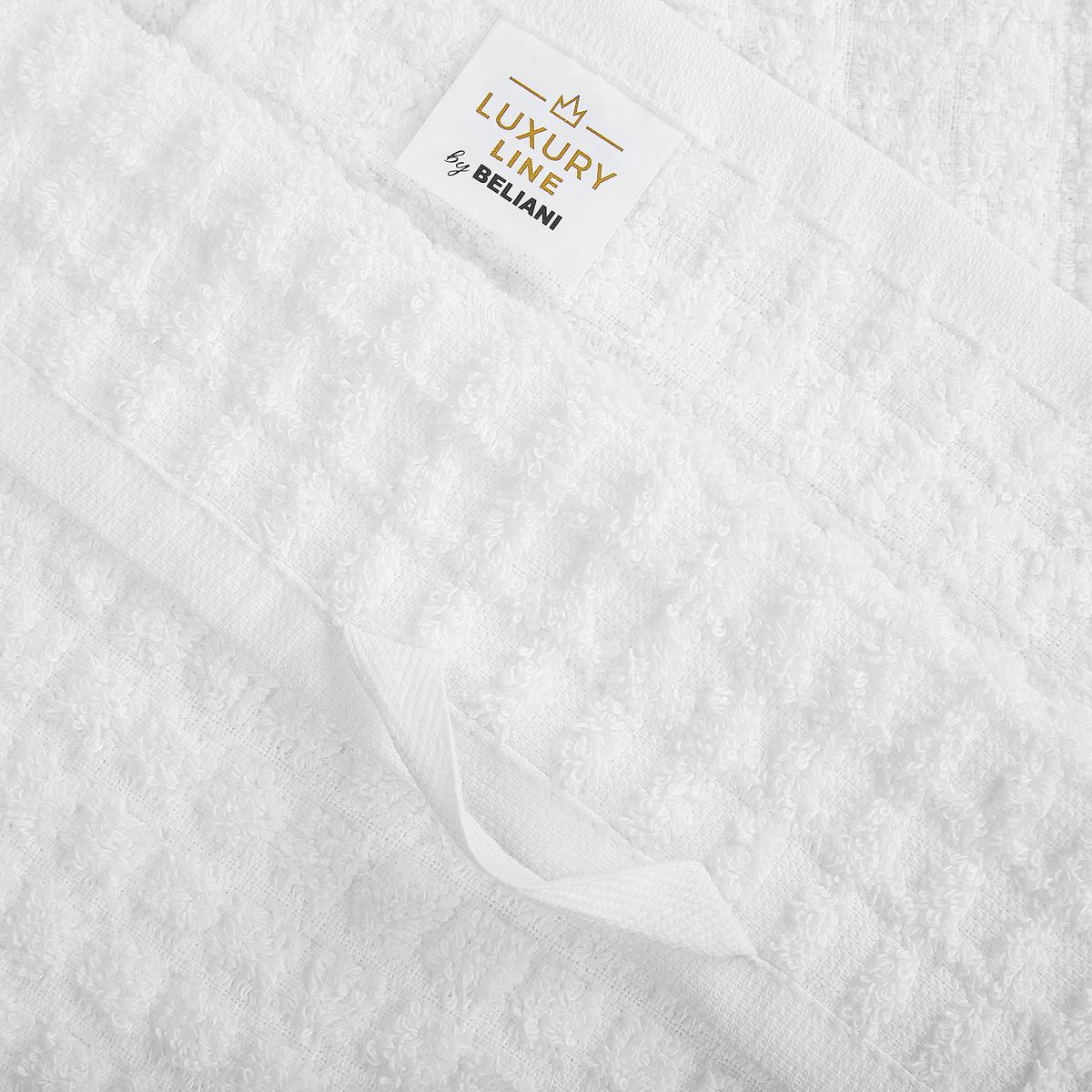 BADEHANDTUCH 9-teilig Weiß Atai - Weiß, Textil (70/140cm) - Beliani