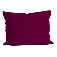 KISSENBEZUG Basic 100% Baumwolle hibiskus 60/40 cm - Beere, Textil (40/60cm) - beties Heimtextil