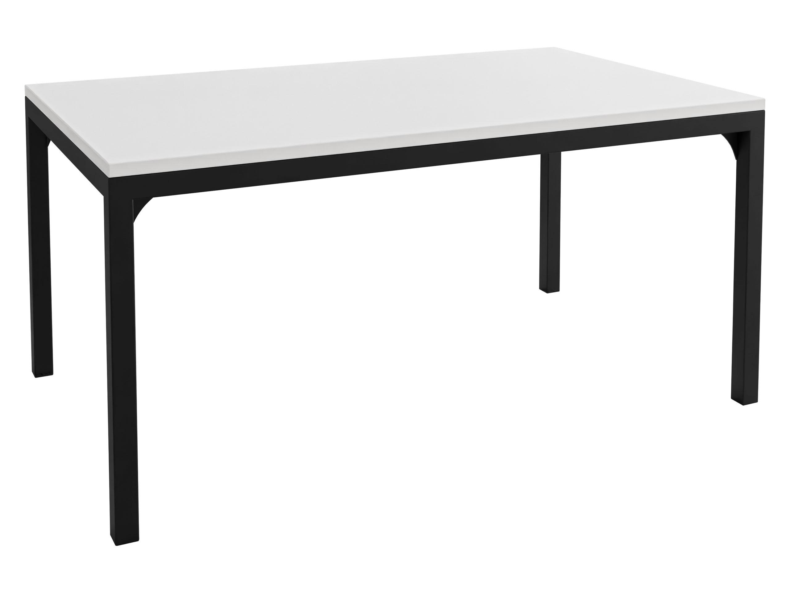 COUCHTISCH Mocca 1 - Schwarz/Weiß, Holzwerkstoff/Metall (60/100/50cm) - MIRJAN24