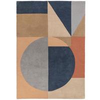 WOLLTEPPICH DEBEN, geometrisch, Pastell-Bunt, 120 x 170 cm - Multicolor, Textil (170/120cm) - KADIMA DESIGN