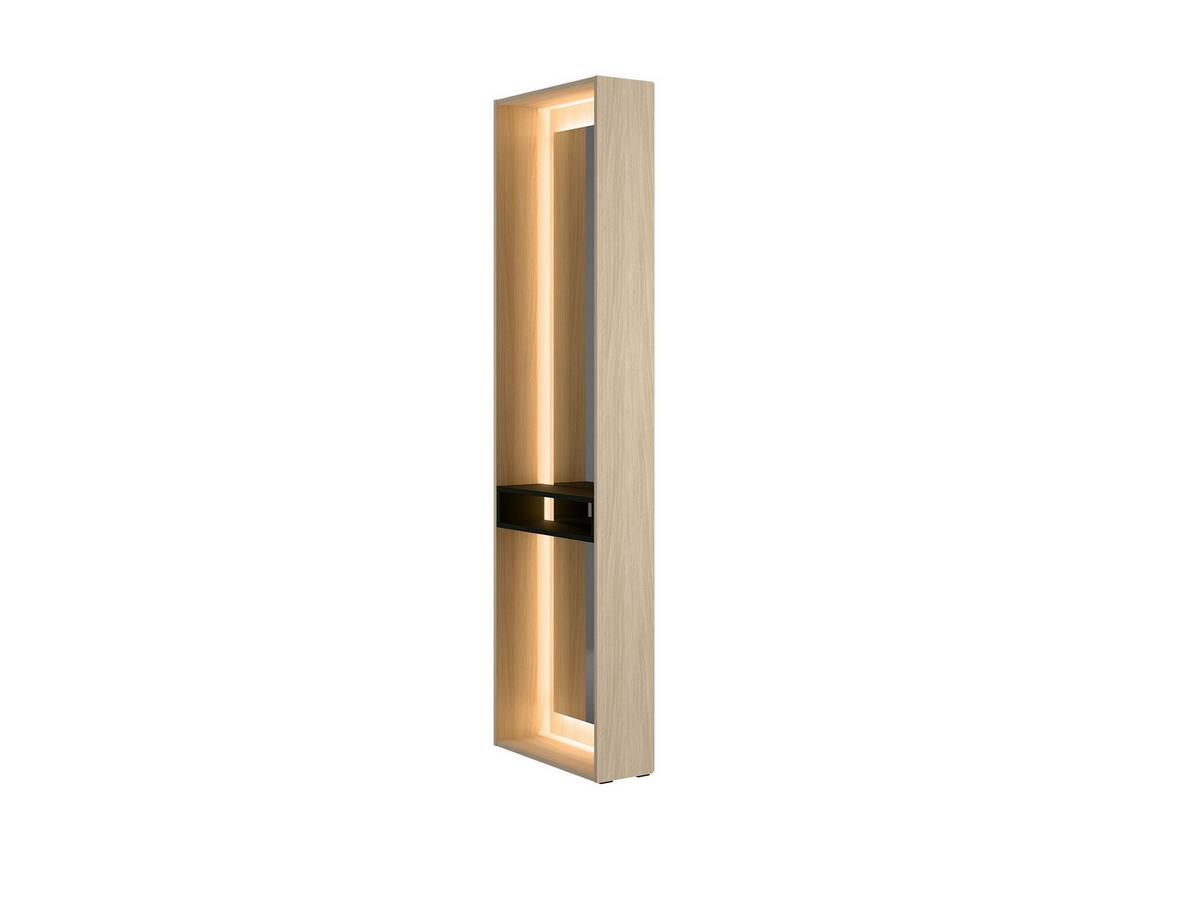 DREHTÜRENSCHRANK FERYN 110,9/207,5/58cm 2-türig mit Spiegel Sonoma Eiche - Sonoma Eiche, Holzwerkstoff (110.9/207.5/58cm) - MASSENO