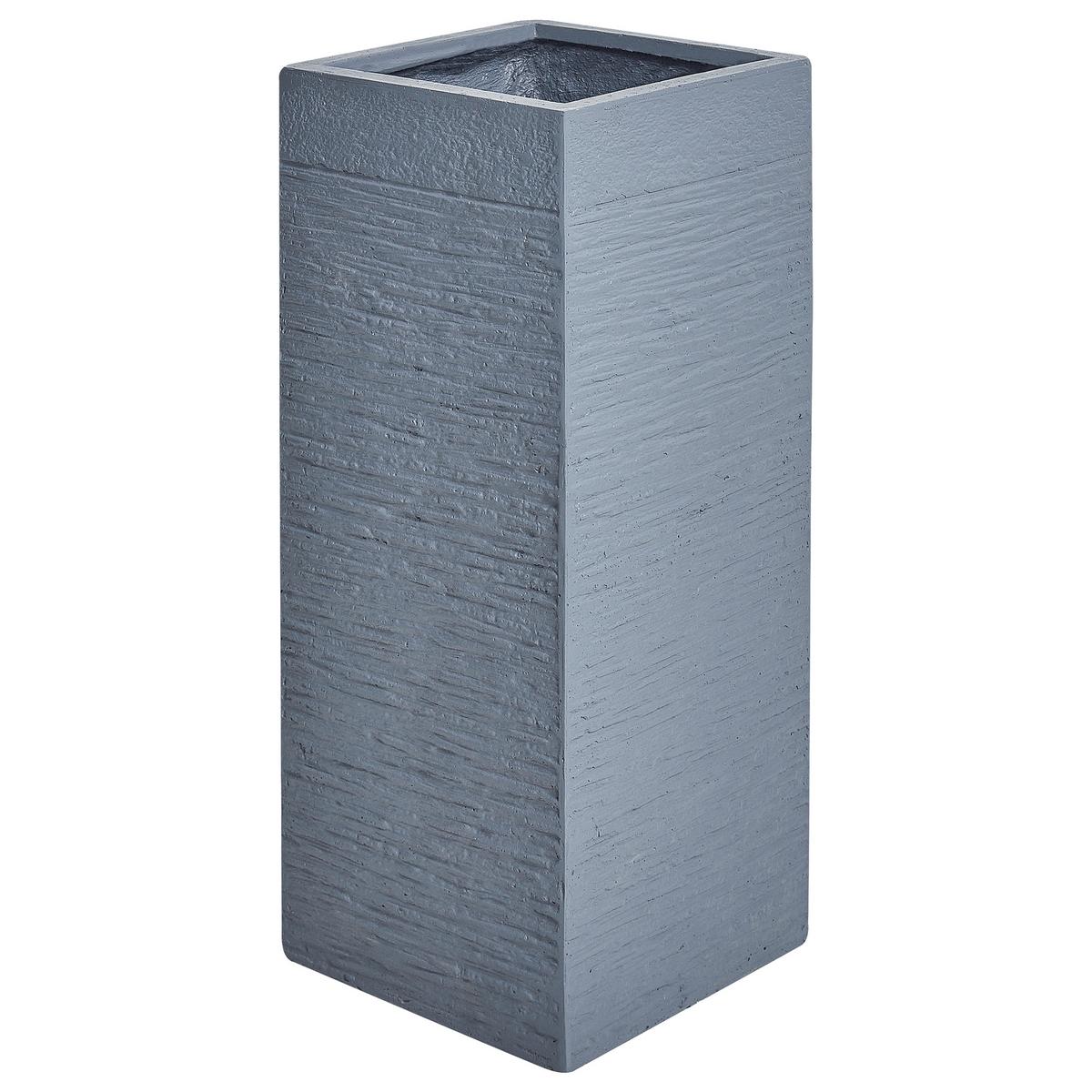 BLUMENTOPF Grau Dion - Grau, Naturmaterialien (60cm) - Beliani