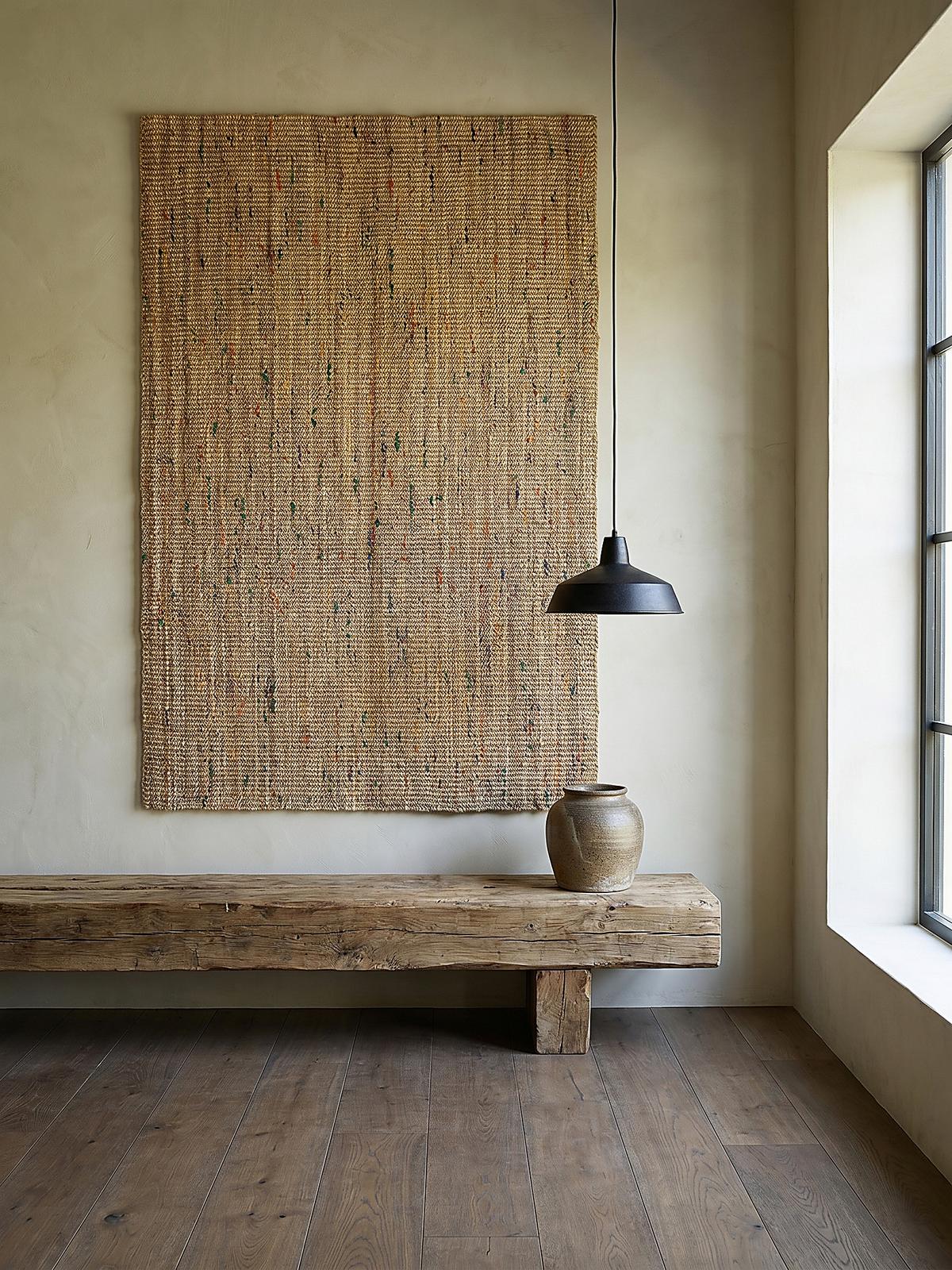 JUTETEPPICH handgewebt ERME, in Naturjute, Beige, 120 x 170 cm - Beige, Textil (120/170cm) - KADIMA DESIGN