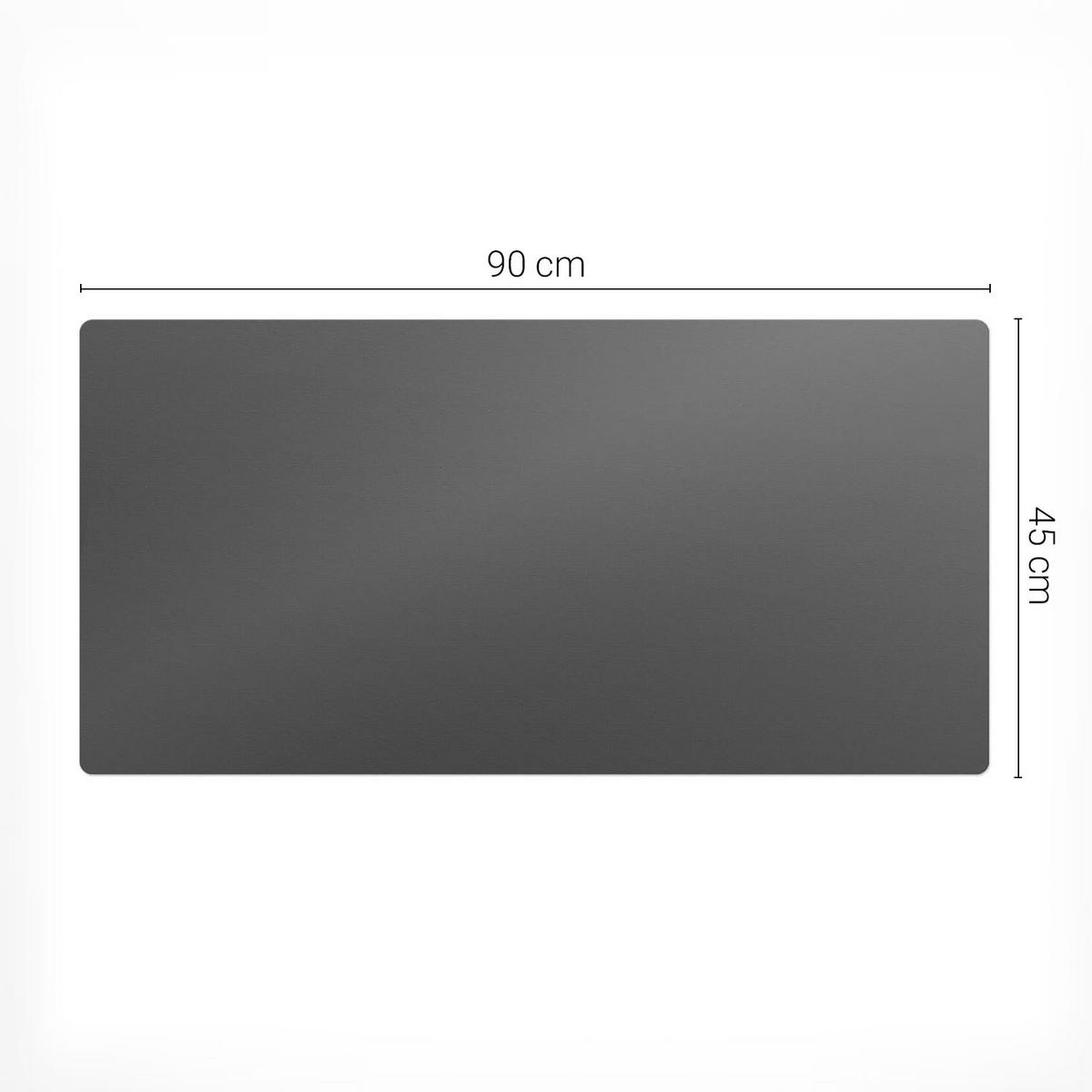 SCHREIBTISCHUNTERLAGE 90x45 cm Grey - Grau, Kunststoff (90/45/1.6cm) - Wallfluent