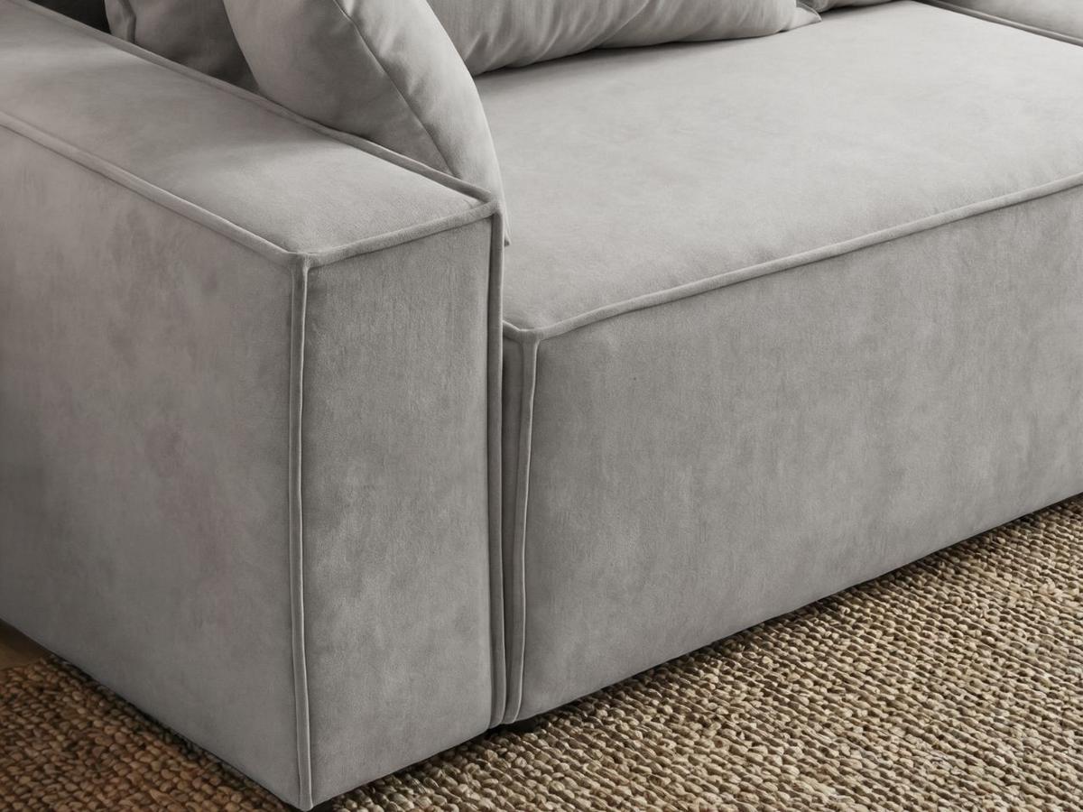 SOFA 230/90/70 Hellgrau Sivra - Hellgrau, Kunststoff/Textil (230/70/90cm) - Graingold