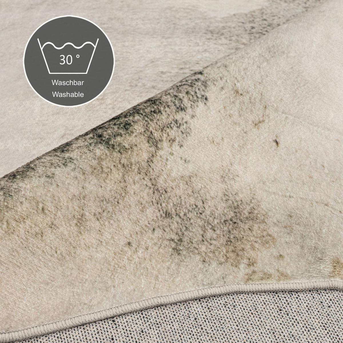KUNSTFELL-TEPPICH Emilia 100x130 cm - Weiß, Textil (100/130cm) - Gino Falcone