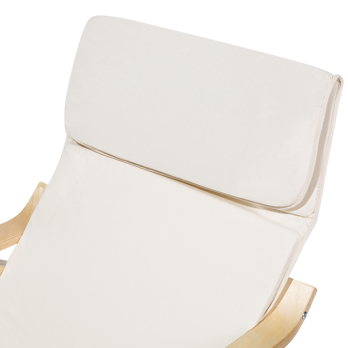 SCHAUKELSESSEL Polsterbezug Beige Weston - Beige, Holz/Textil (68/96/82cm) - Beliani