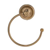 HAKEN Handtuchhalter Wand Messing - 15/5/17 cm - Goldfarben, Metall (8/17/8cm) - Signature