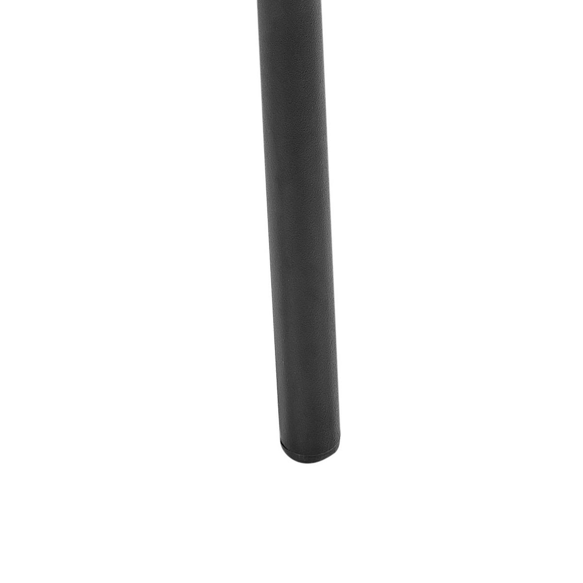 ESSZIMMERSTUHL 2er-Set Stoff hellbeige/schwarz Casey - Beige/Schwarz, Textil (43/76/44cm) - Beliani