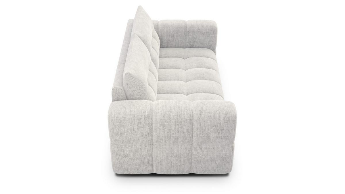 SOFA CLOUDI 2,5-Sitzer, creme - Creme/Schwarz, Holz/Textil (211/89/104cm) - Wozimo