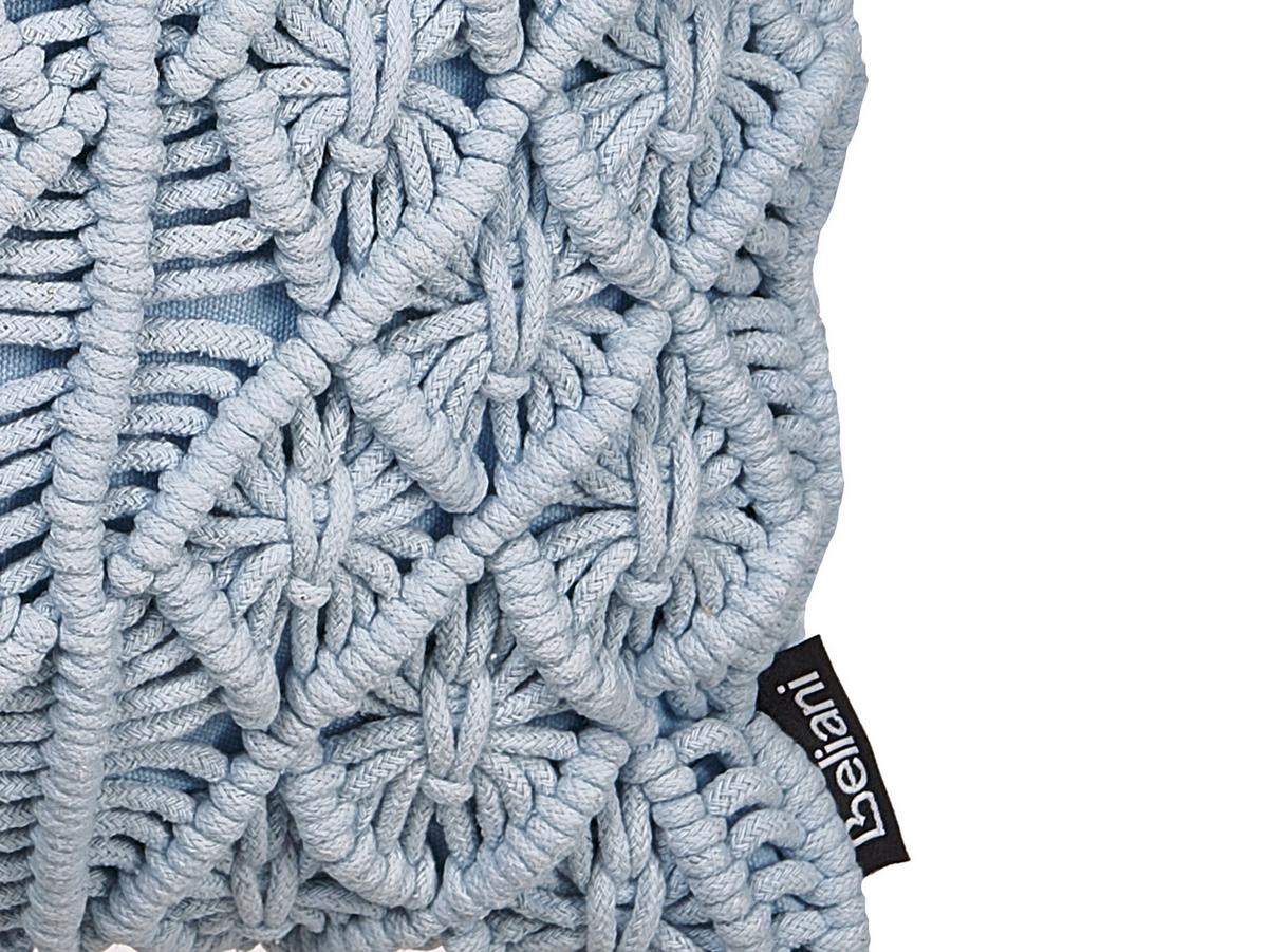 DEKOKISSEN 2er-Set Blau 45/45 cm Goreme - Blau, Naturmaterialien (45/45cm) - Beliani