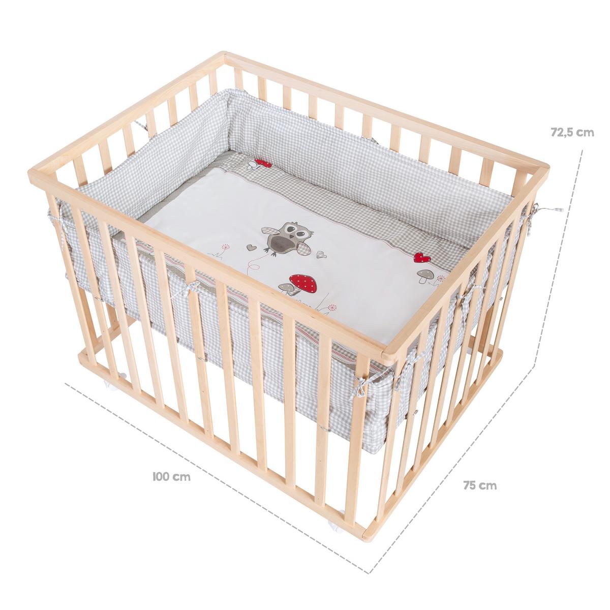 LAUFGITTER 100x75 Adam & Eule - Naturfarben, Holzwerkstoff (73/72/98.5cm) - Roba