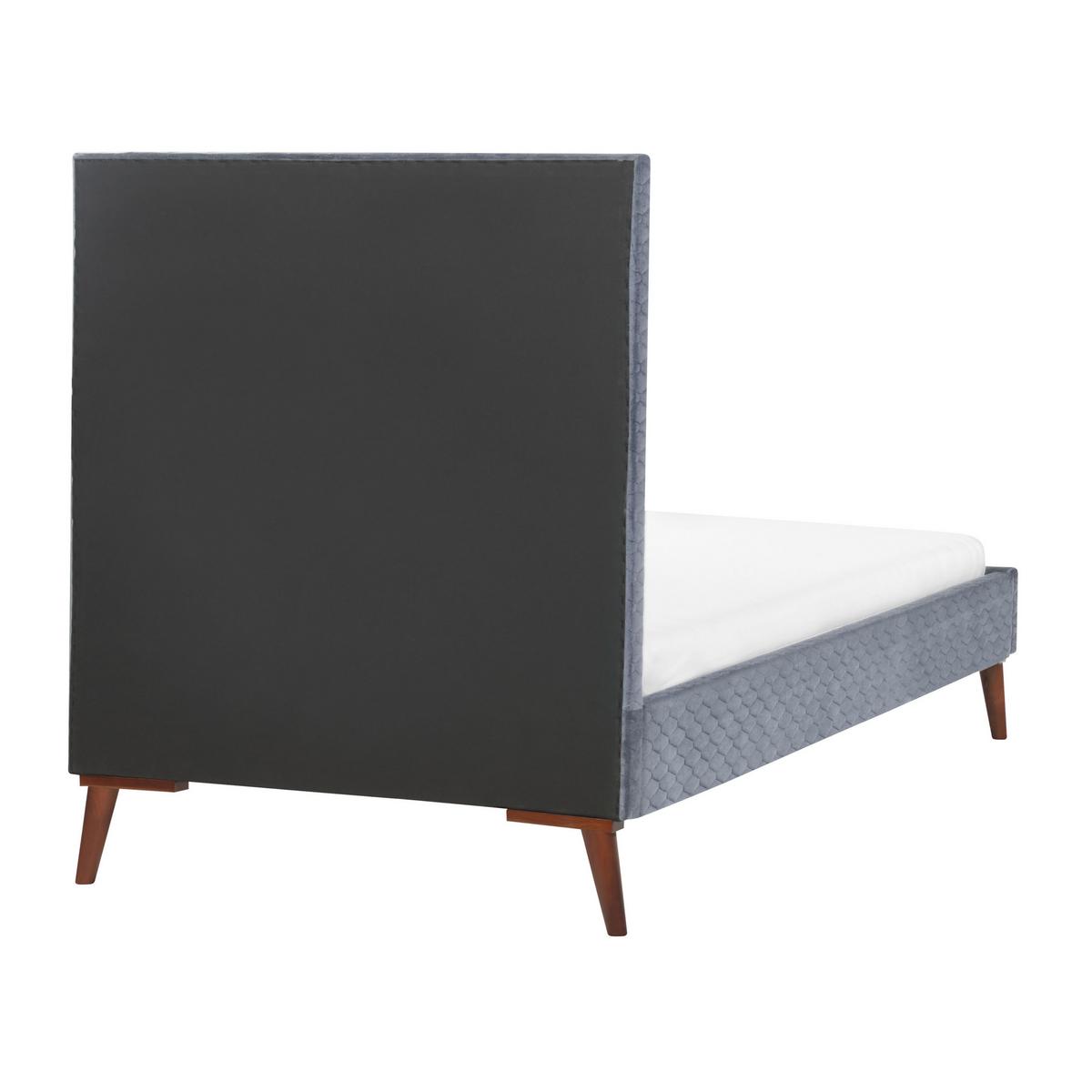 POLSTERBETT mit Lattenrost 90x200 cm Grau Bayonne - Grau, Textil (90/200cm) - Beliani