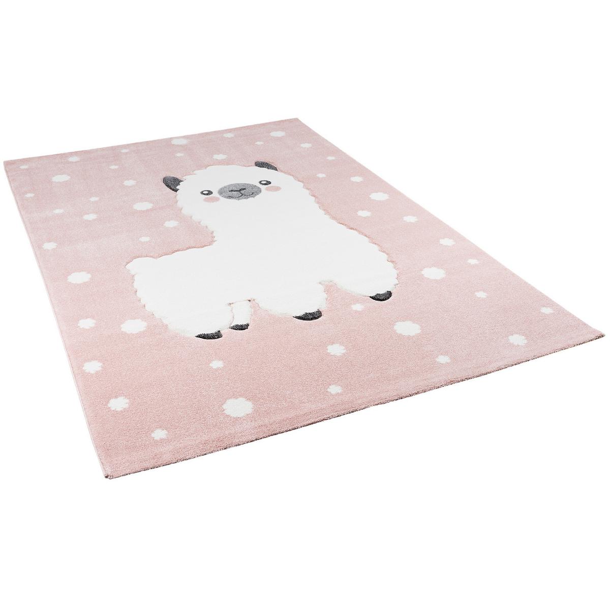 KINDER TEPPICH MAUI KIDS ALPAKA - Rosa, Textil (120/170cm) - Pergamon