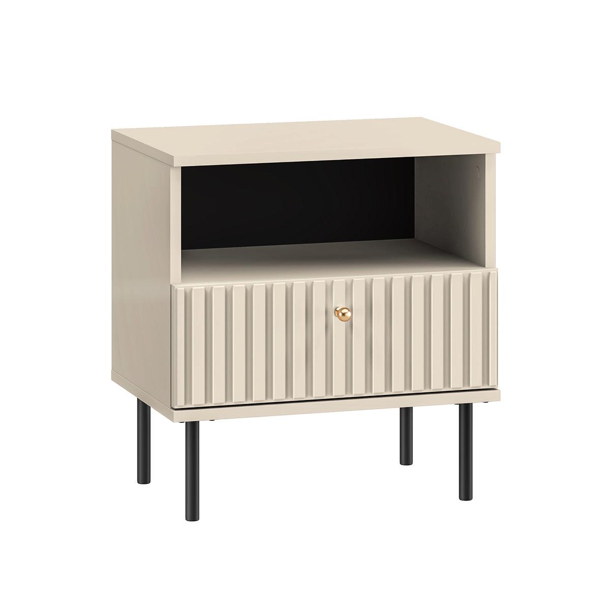 NACHTTISCH Nova Beige - Beige, Holzwerkstoff (50/53/34cm) - Petits-meubles