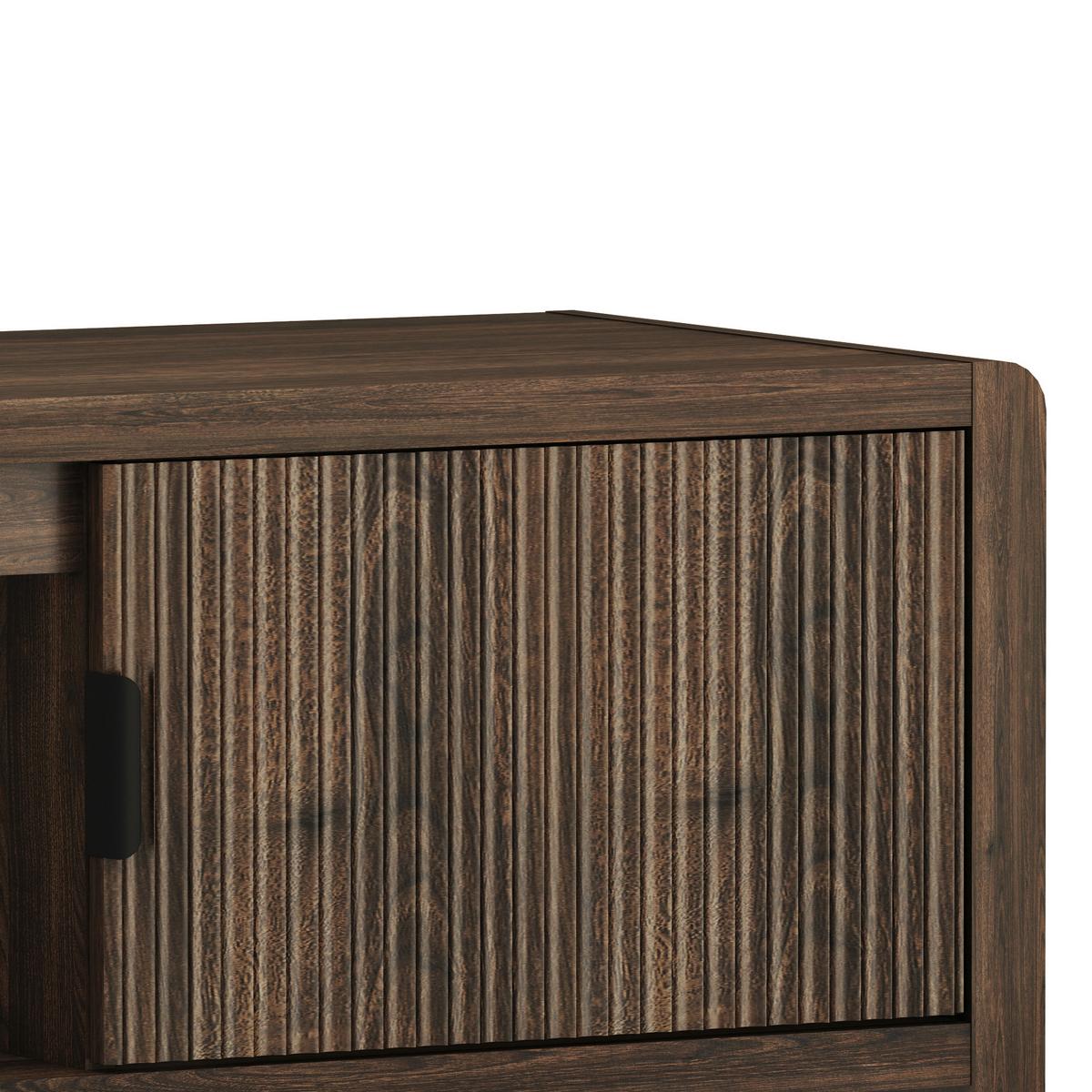 FERNSEHSCHRANK Lukkodso - Walnussfarben, Holzwerkstoff (150/40/40cm) - [en.casa]
