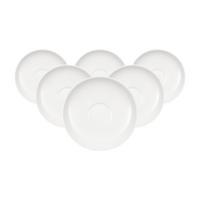 MOKKA-/ESPRESSOUNTERTASSEN Anmut weiß ø 12 cm 6er Set - Weiß, Keramik (12cm) - Villeroy & Boch