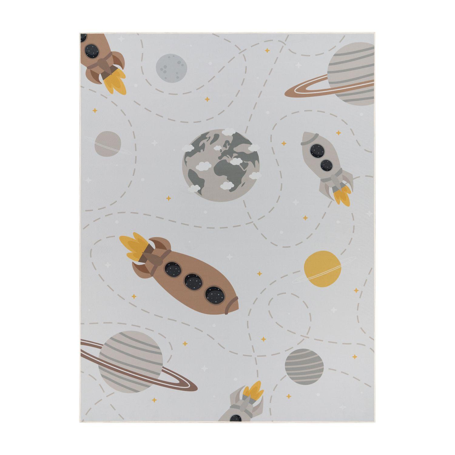 KINDERTEPPICH Sterne Creme 200 x 290 cm - Creme, Kunststoff (200/290cm) - TT Home