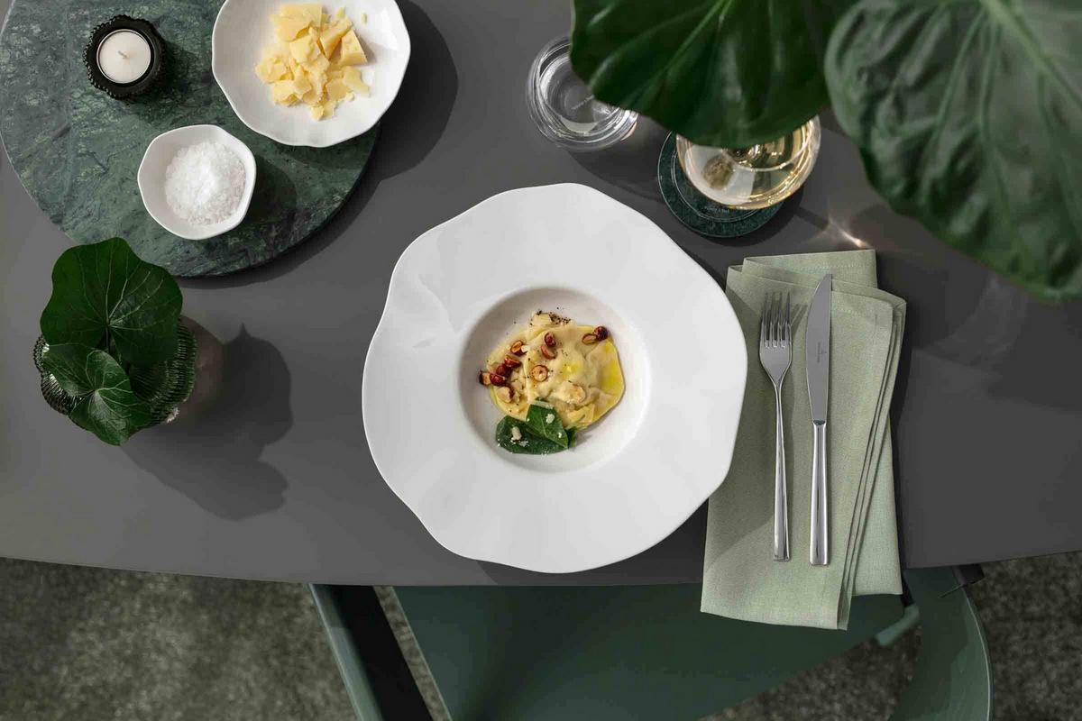 PIZZA- & PASTA-SET Pura weiß 8-tlg. - Weiß, Keramik (2/2/2cm) - Villeroy & Boch
