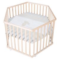LAUFGITTER 6-eckig Liebhabär - Naturfarben, Holzwerkstoff (118.5/72.5/103.5cm) - Roba