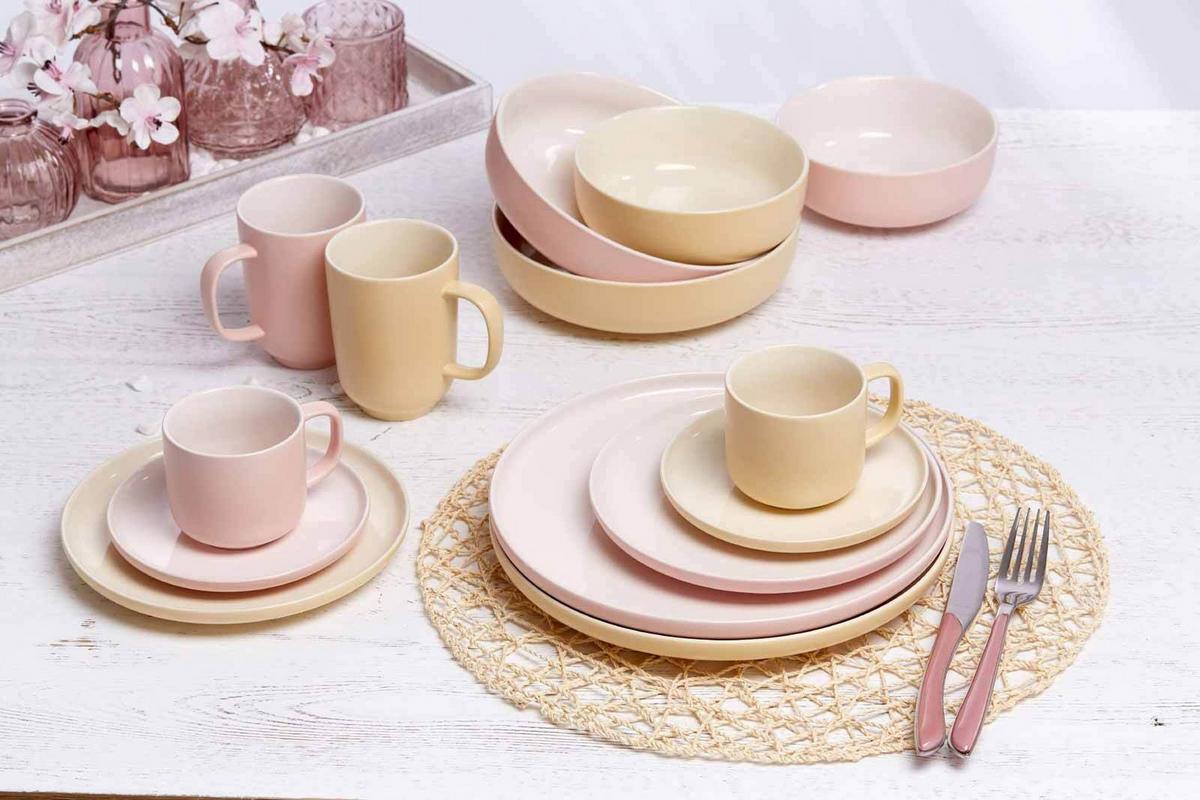SPEISETELLER Jasper Rosa ø 26.0 cm 4er Set - Rosa, Keramik (26cm) - Ritzenhoff Breker