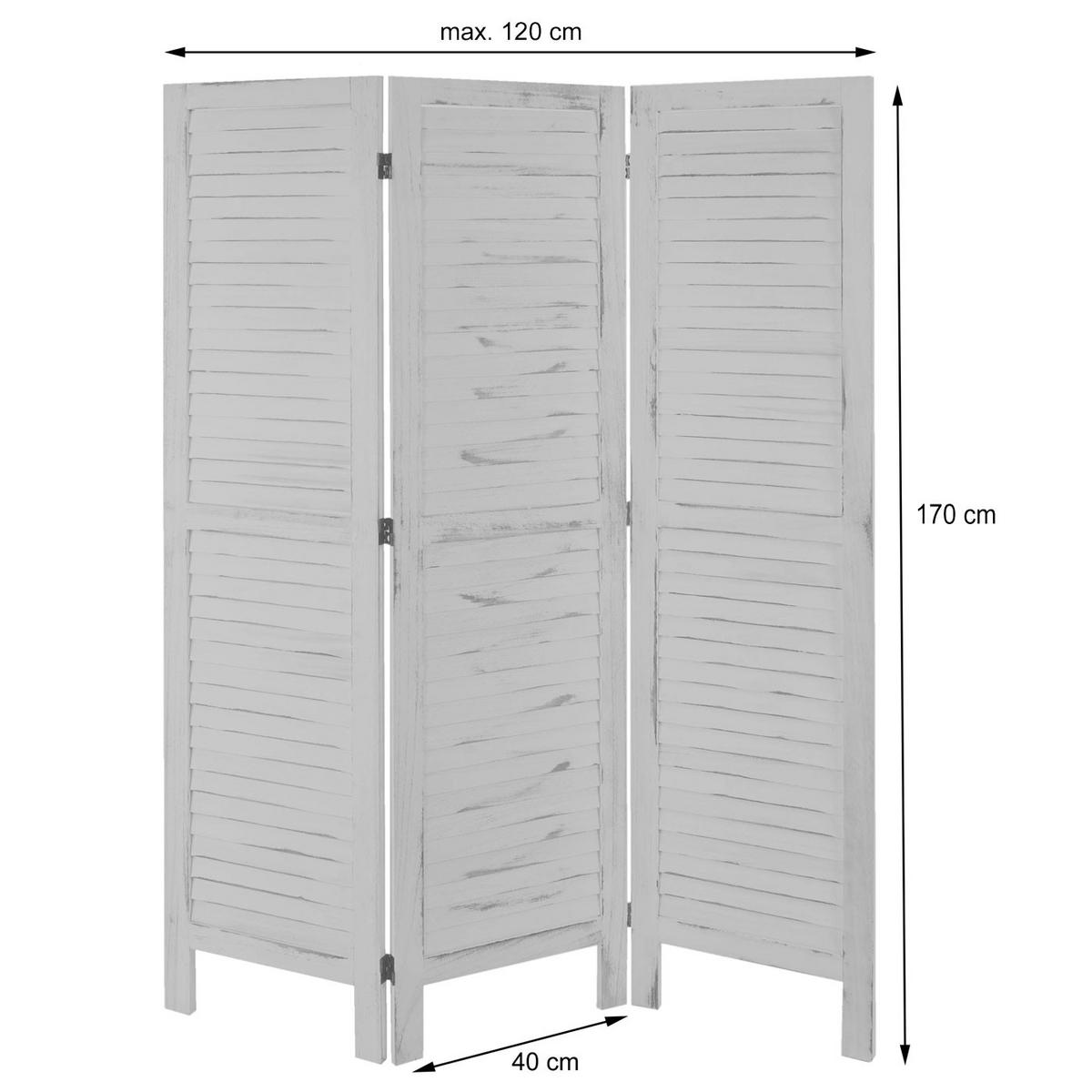 PARAVENT Anthrazit - Anthrazit, Holz (120/170/2cm) - MCW
