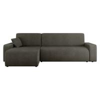 ECKSOFA Piano - Schwarz/Braun, Holz/Kunststoff (244/145cm) - MIRJAN24