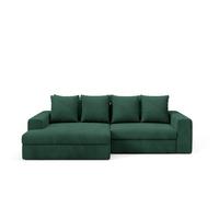 ECKSOFA Paola 3 Sitzplätze Tannengrün - Grün, Holz (272/167cm) - Petits-meubles