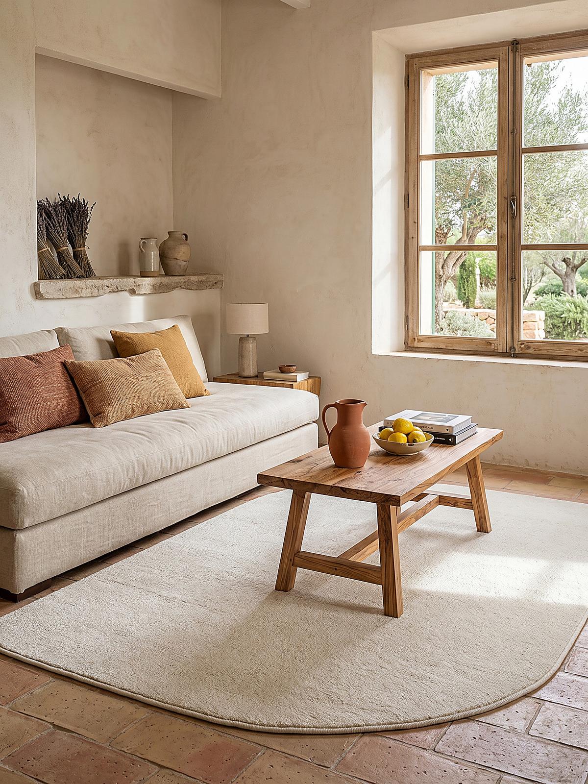 HOCHFLORTEPPICH Antirutsch Uni TIRSO Polyester Creme 120 x 160 cm - Beige, Textil (120/160cm) - KADIMA DESIGN