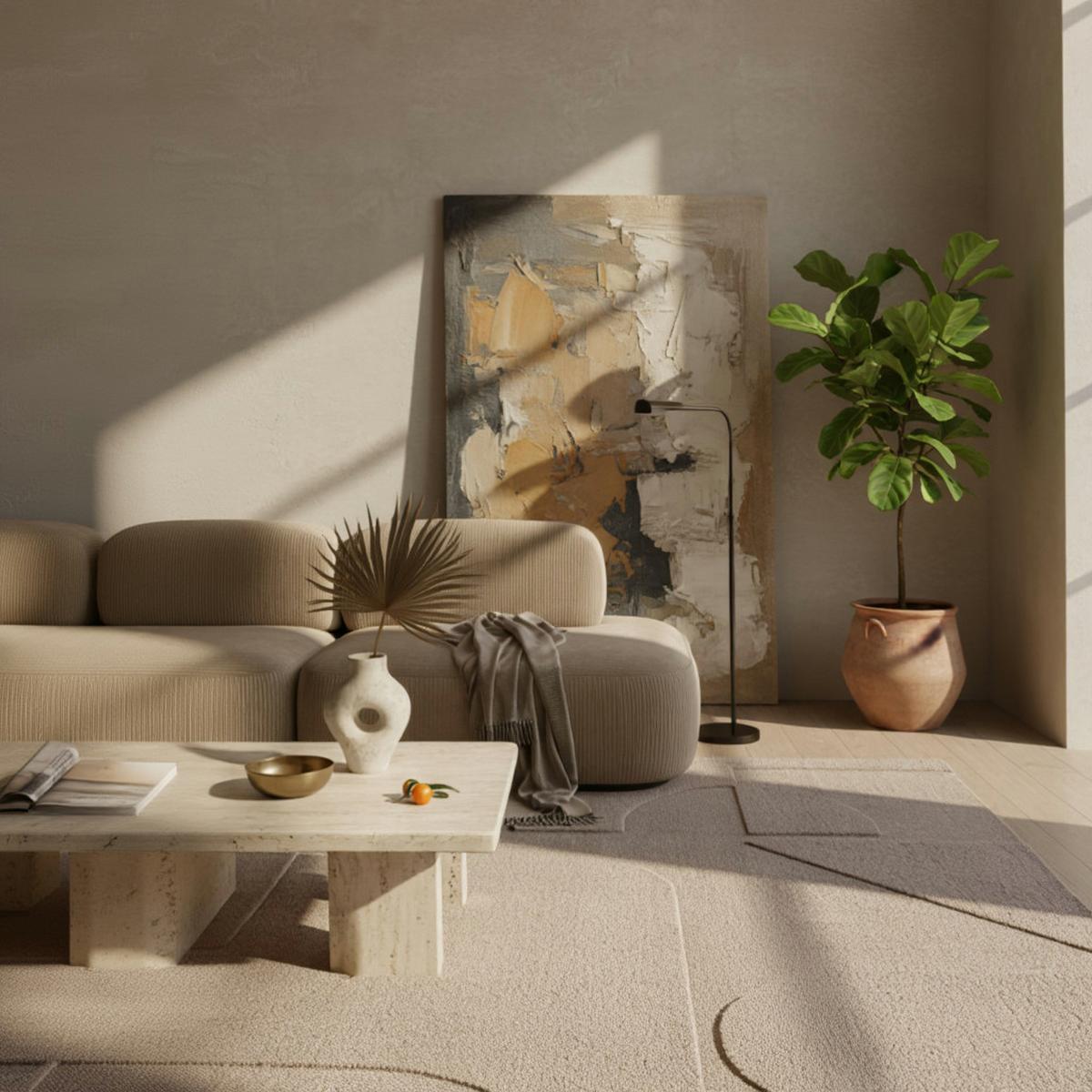 TEPPICH Kurzflor Waschbar LAVAREDO in Beige, im Skandi-Stil, 240 x 340 cm - Beige, Textil (340/240cm) - KADIMA DESIGN