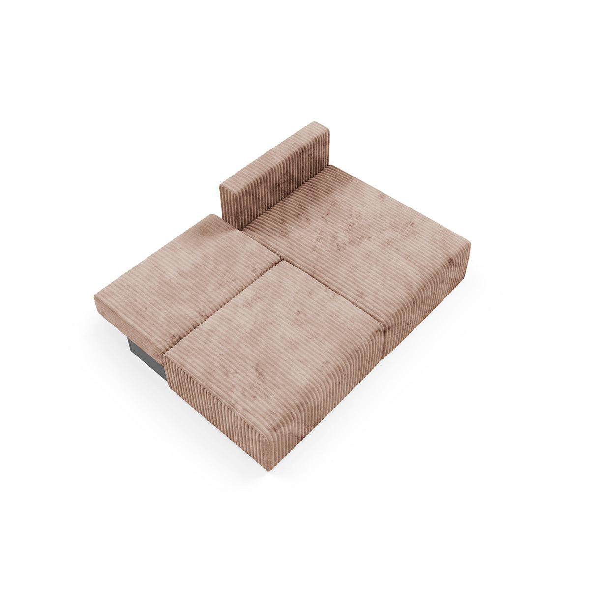 ECKSOFA Angela 3 Sitzplätze Hellbraun - Braun, Holz (210/149cm) - Petits-meubles