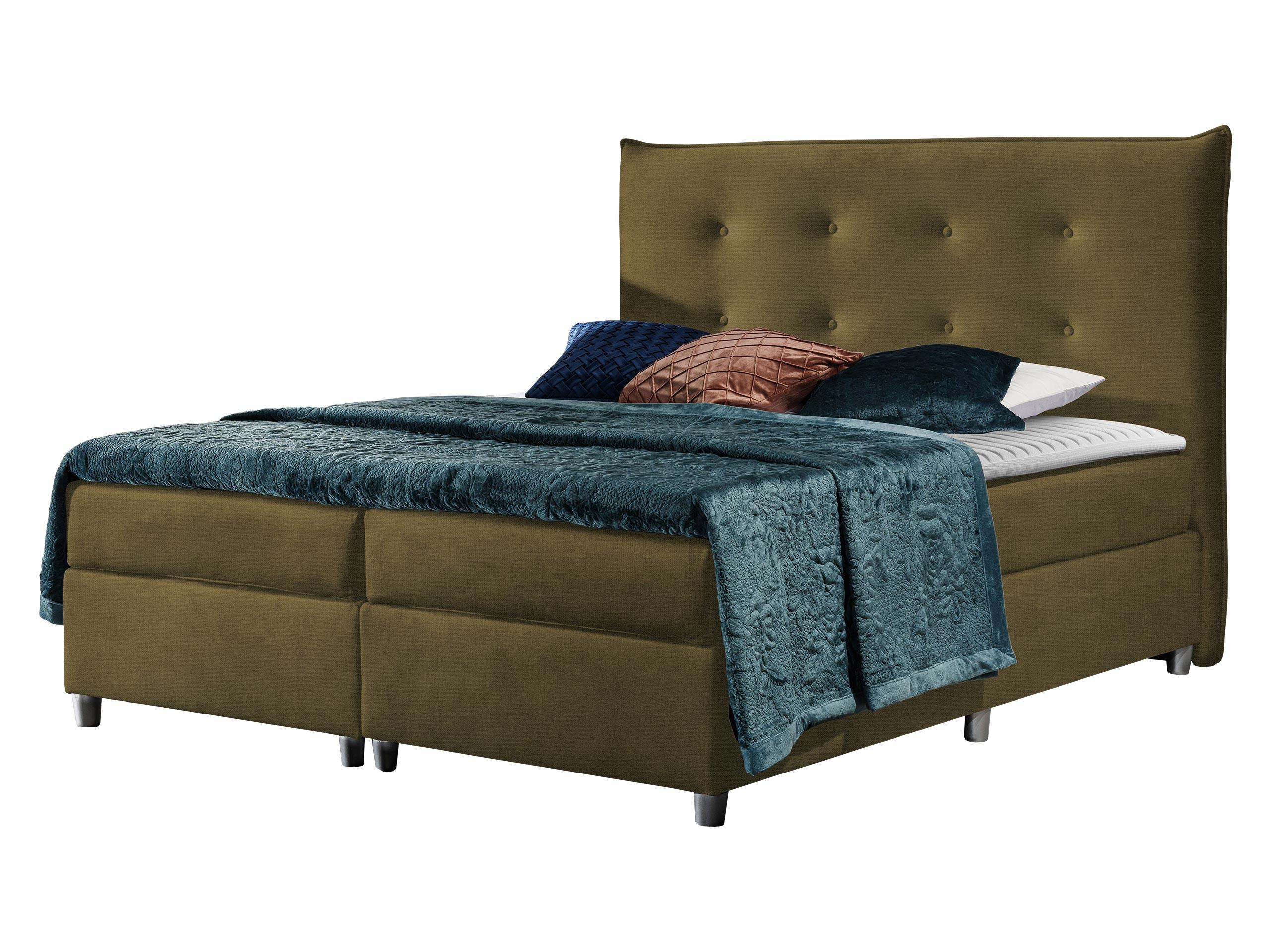 BOXBETT Prato - H3 - Grün, Holz (160/200cm) - MIRJAN24