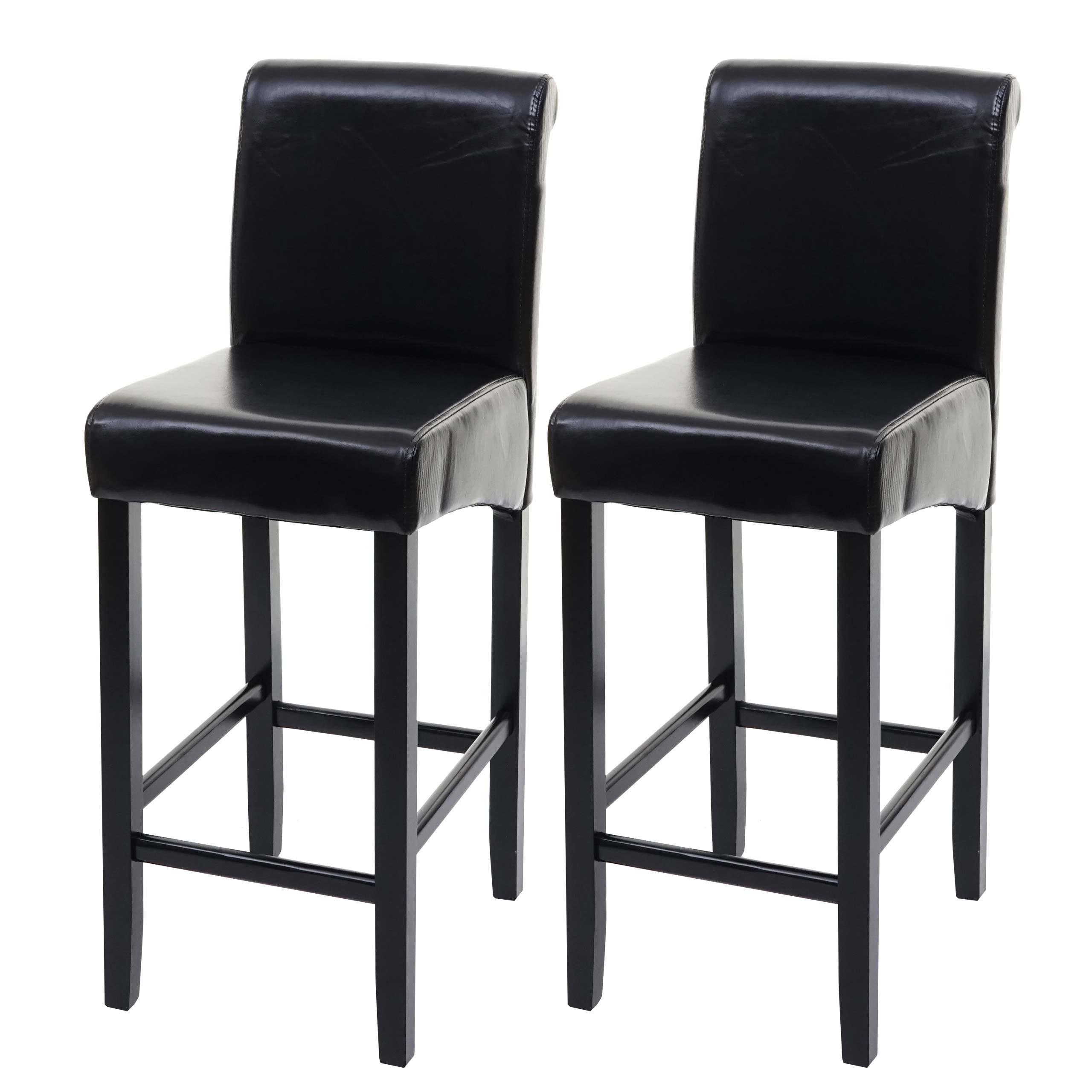 BARHOCKER Schwarz 2er-Set - Schwarz, Holz (39/105/53cm) - MCW