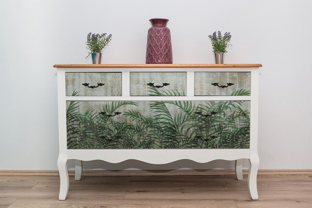 MÖBELAUFKLEBER 100x50 cm Loft-Farnblätter - Grün, Kunststoff (100/50/50cm) - TULUP