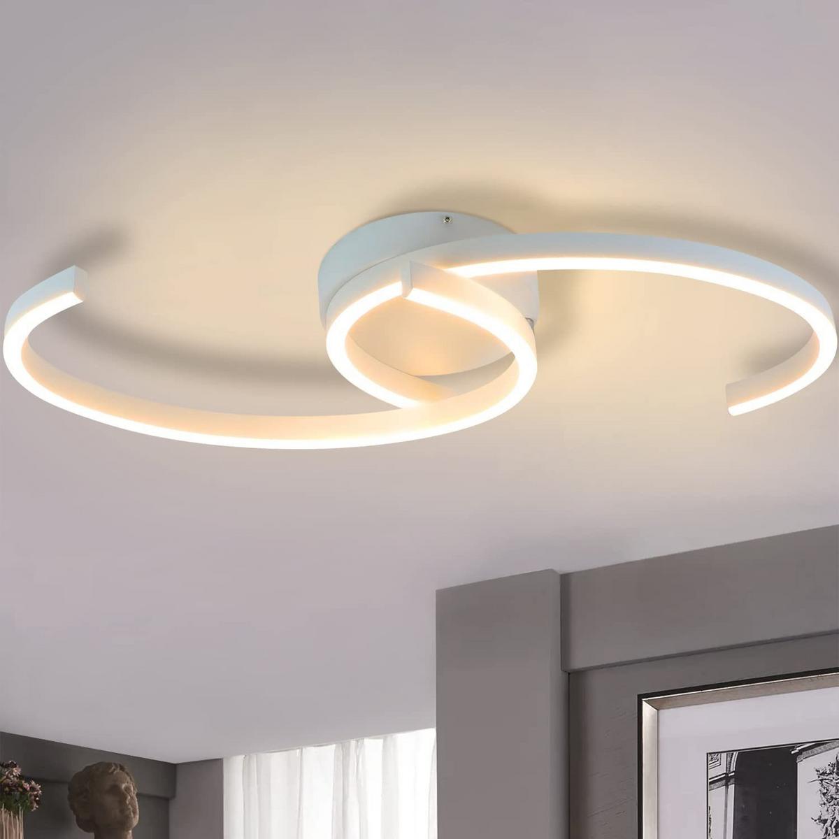 LED-DECKENLEUCHTE Oliver 60/16/9 cm - Weiß, Metall (60/16/8cm) - ZMH