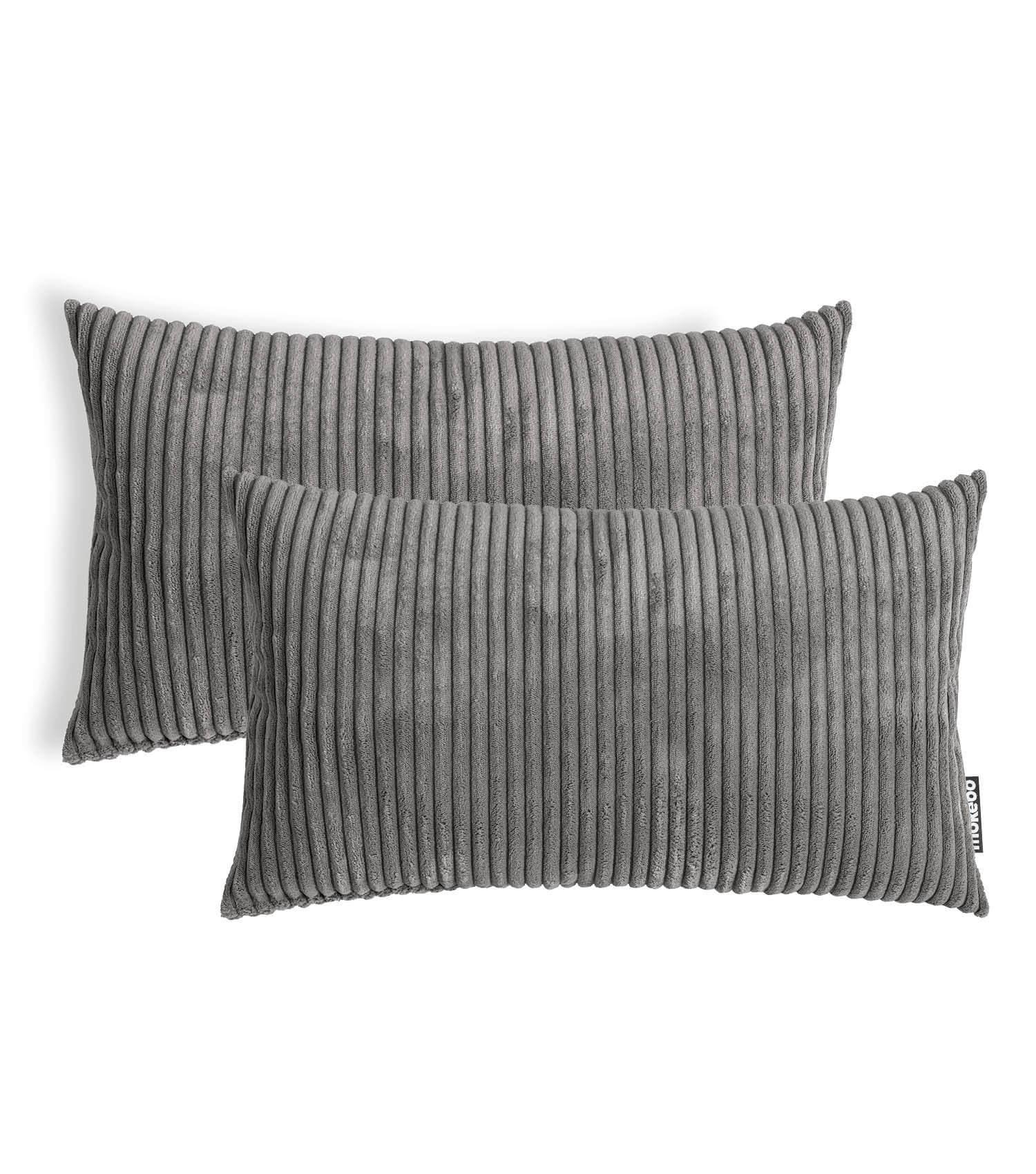 SOFAKISSEN Rest 2er-Set - Dunkelgrau, Textil (40/60cm) - Mokebo