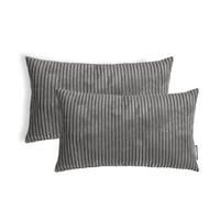 SOFAKISSEN Rest 2er-Set - Dunkelgrau, Textil (40/60cm) - Mokebo