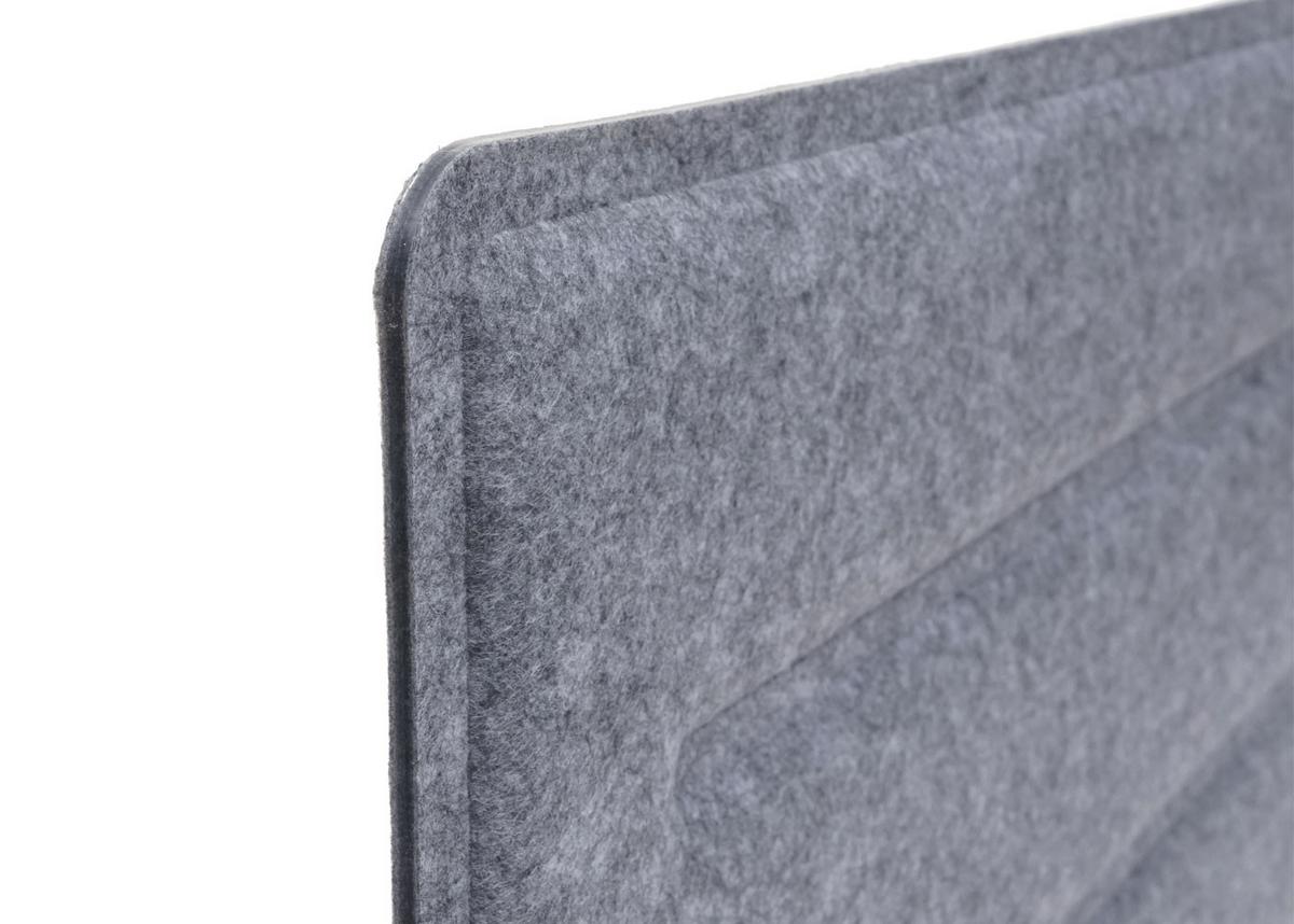 TISCHTRENNWAND Grau - Grau, Textil (100/30/1cm) - MCW