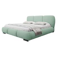 POLSTERBETT Rosa - Eichefarben/Schwarz, Holz/Textil (160/200cm) - MIRJAN24