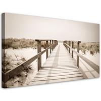 LEINWANDBILD Landschaften 120x60cm - Beige, Textil (120/60cm) - Feeby