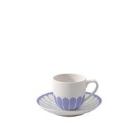 ESPRESSOTASSE MIT UNTERTASSE Fleur Couleur Bleu 70 ml - Blau, Keramik (11.7/8/11.7cm) - Villeroy & Boch