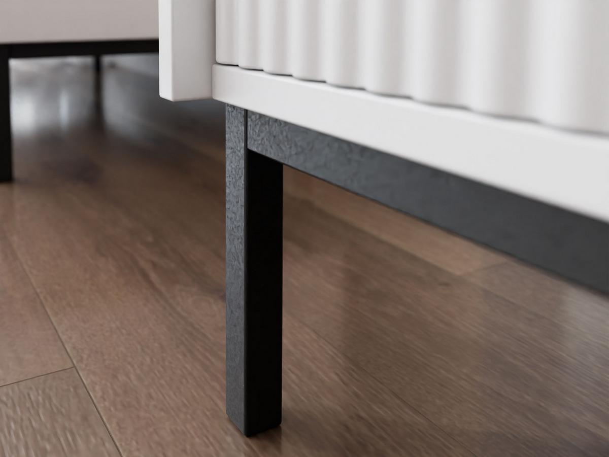 NACHTTISCH Ozmi 1SZ - Schwarz, Holzwerkstoff/Metall (45/50/40cm) - MIRJAN24