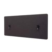 AKUSTIK-TISCHTRENNWAND Braun - Braun, Textil (140/60/2cm) - MCW