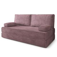 BETTSOFA SILAR aus Schaumstoff Kordstoff Lila Schlaffunktion - Lila, Textil (170/86/80cm) - MASSENO