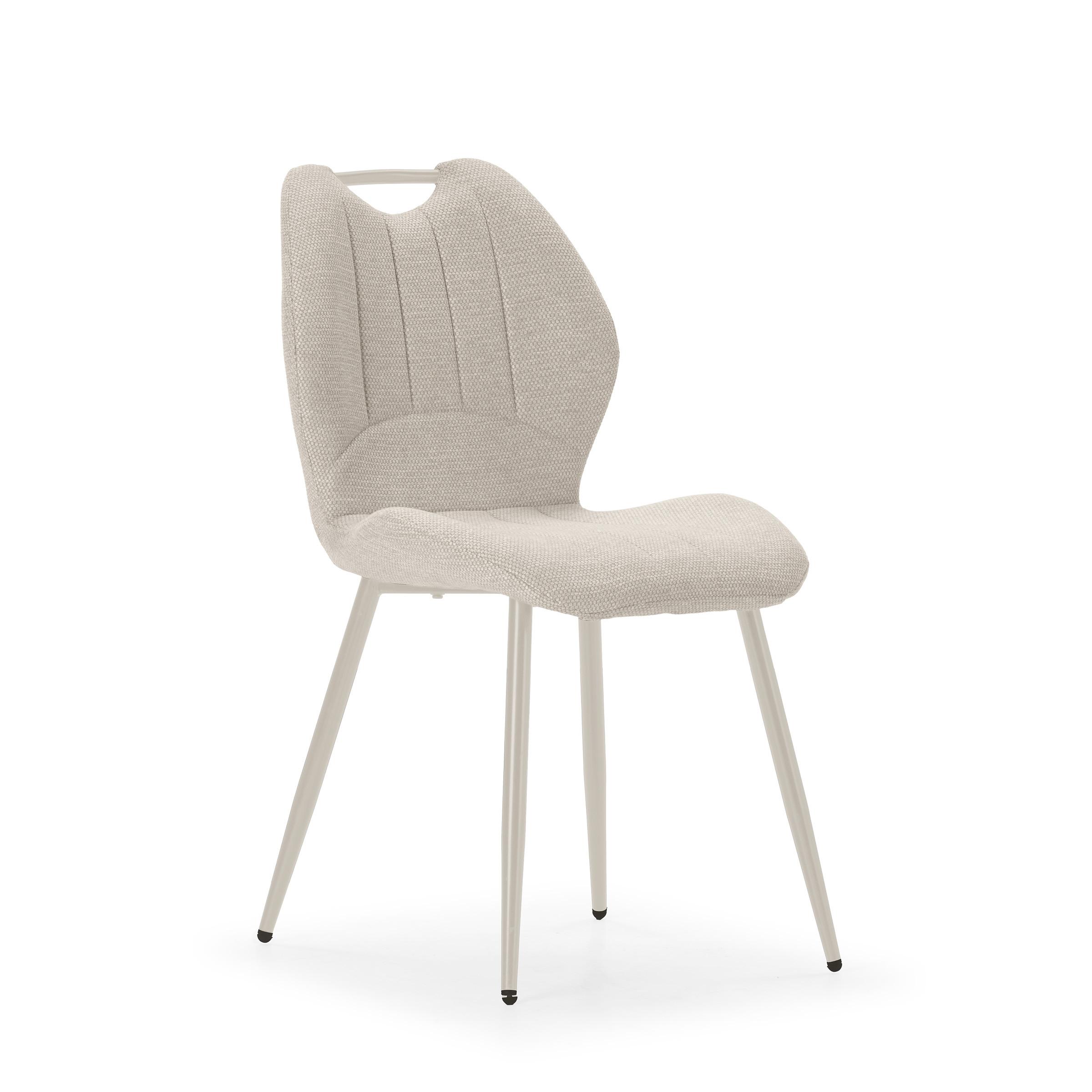 ESSZIMMERSTUHL Muli Beige 48/58/86 cm - Beige, Textil (58/86/48cm) - Calicosy