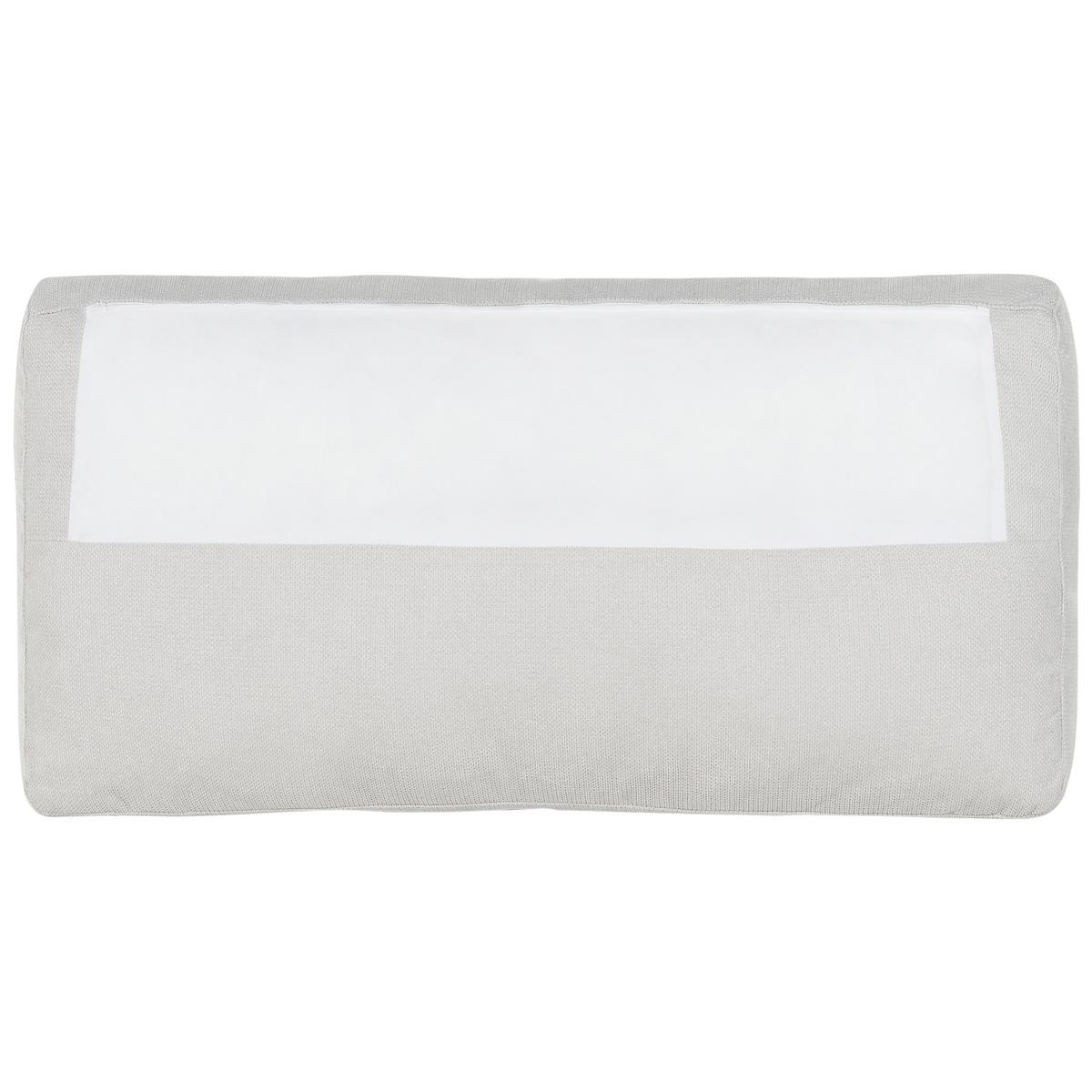 ECKFSOFA 5-Sitzer Stoff Hellgrau linksseitig Lofoten - Hellgrau/Schwarz, Textil (350/187cm) - Beliani