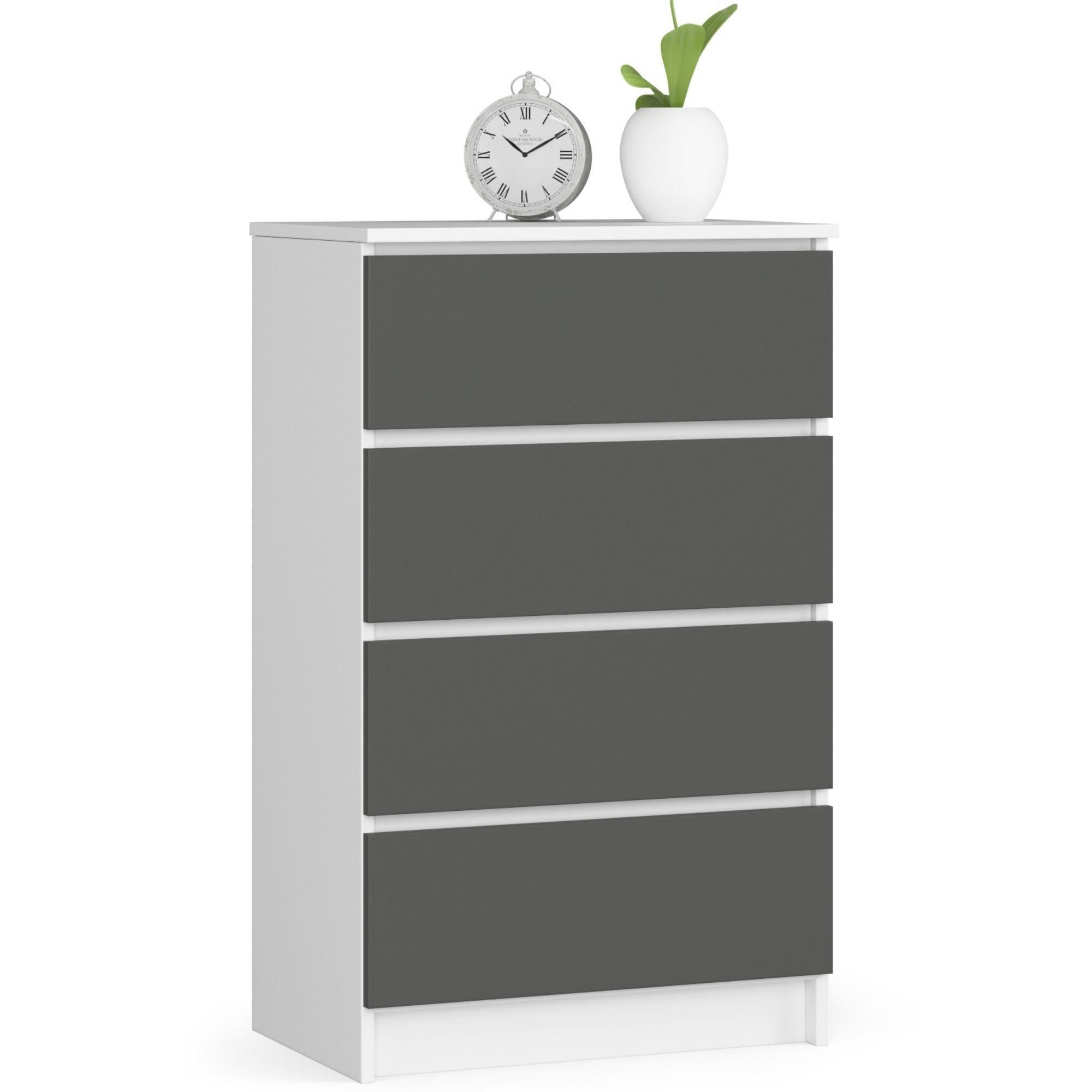 KOMMODE - Weiß, Holzwerkstoff (60/99/40cm) - RAUMHIRSCH FURNITURE