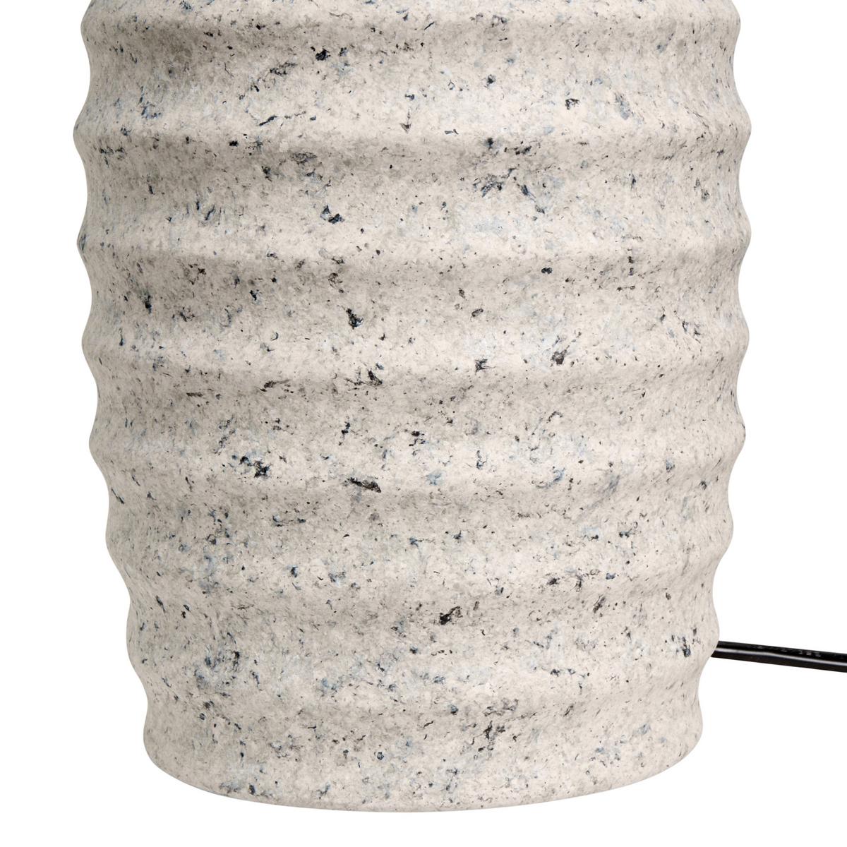 TISCHLAMPE Weiß Billy - Creme, Keramik (28/28/50cm) - Beliani
